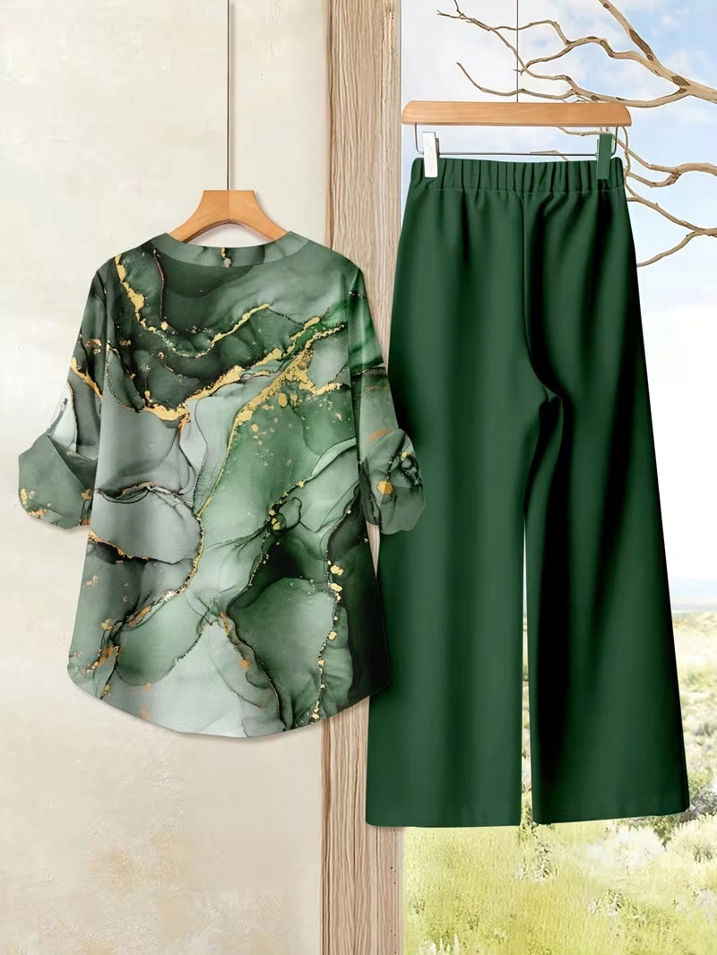 Vacation Breeze Printed Co-Ord Set for Women