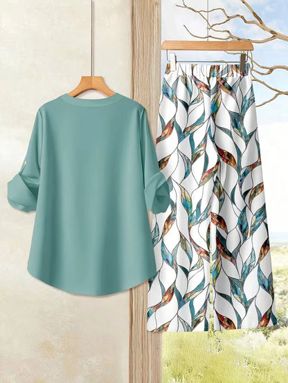 Vacation Breeze Printed Co-Ord Set for Women