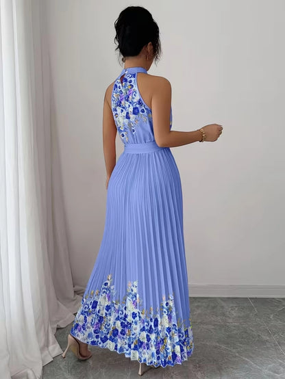 Women's Summer Floral Halter Dress