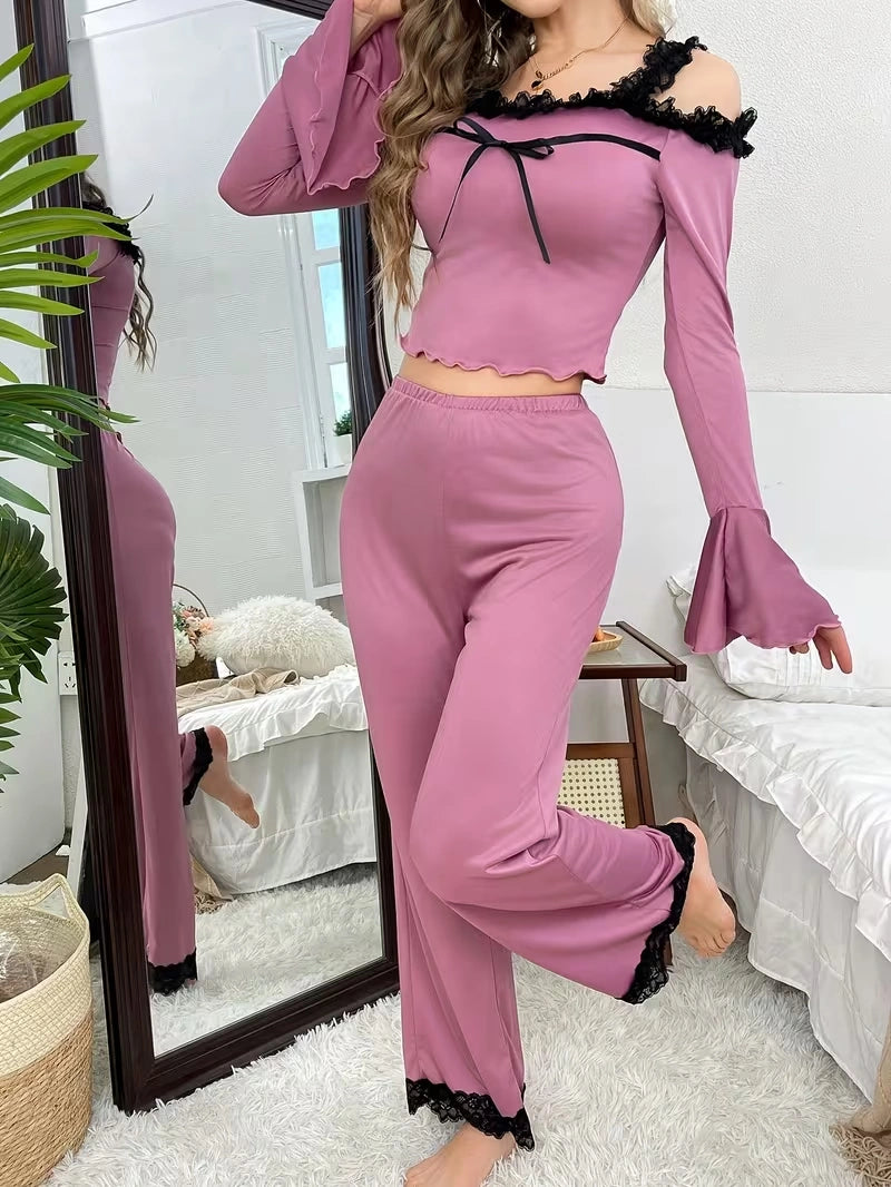 Summer Lace Bliss Lounge Set