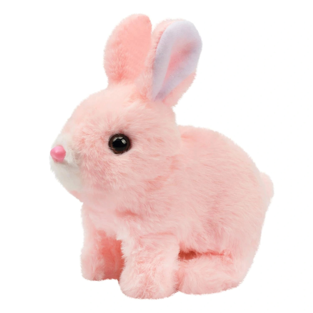 Interactive Hopping Bunny Toy with Sound & Walking Action for Kids 3+ Years (Pink, 1 Piece)