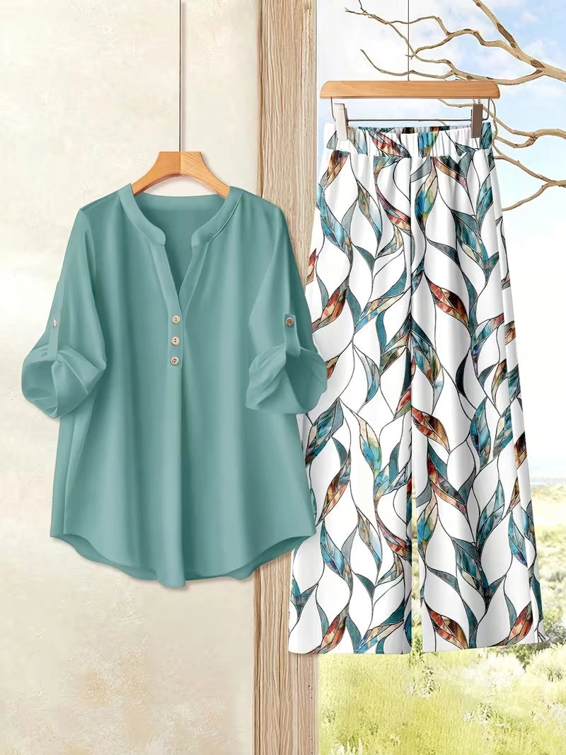 Vacation Breeze Printed Co-Ord Set for Women