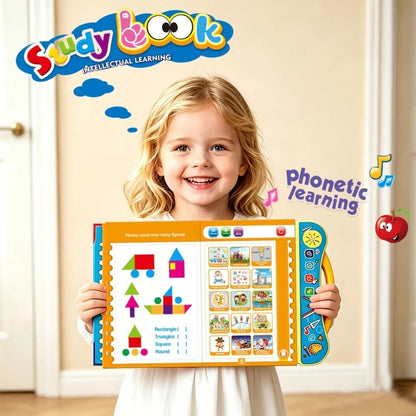 Talking Educational Book for ABCs, Numbers, Phonics, Transportation & Musical Instruments (Ages 3+)