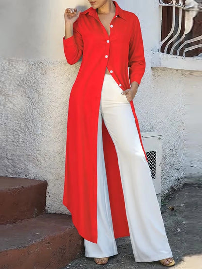Autumn Celeste Elegant Maxi Co-Ord Set | T-Shirt & Straight-Fit Pants