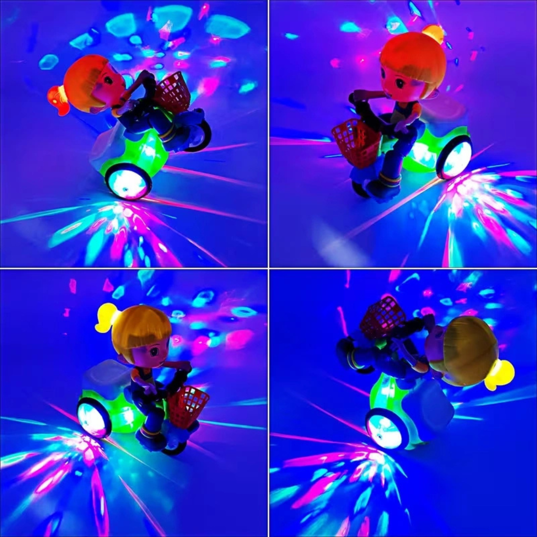Musical Stunt Tricycle Toy with Lights & 360° Stunts