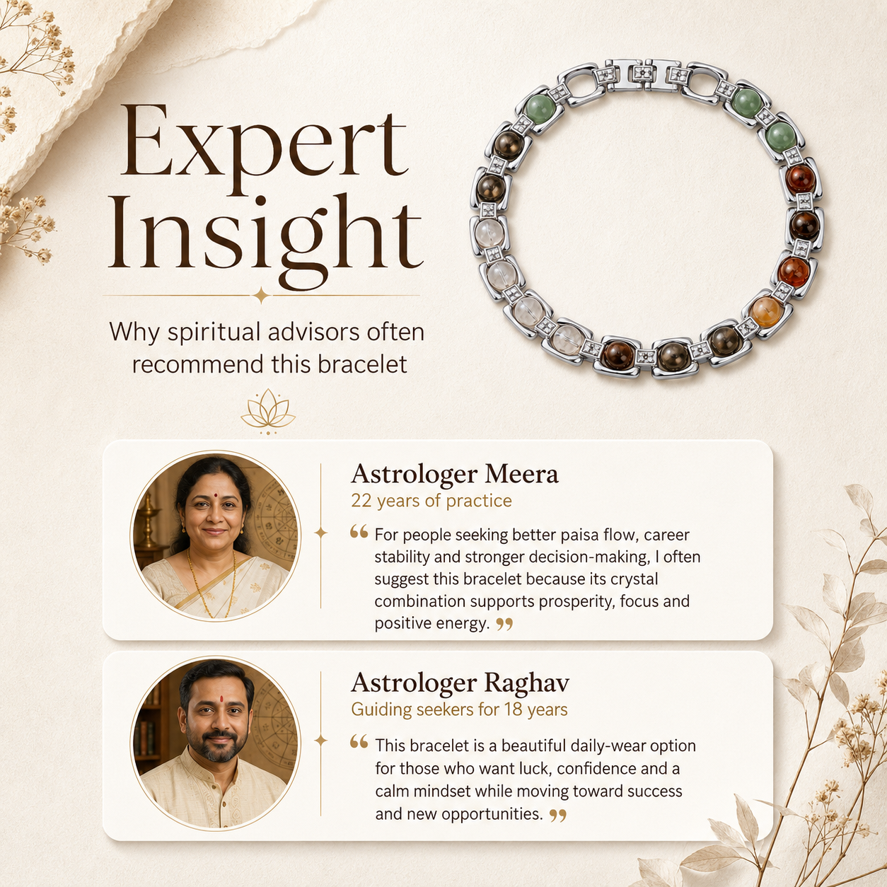 Silver Metal Dhan Yog Bracelet