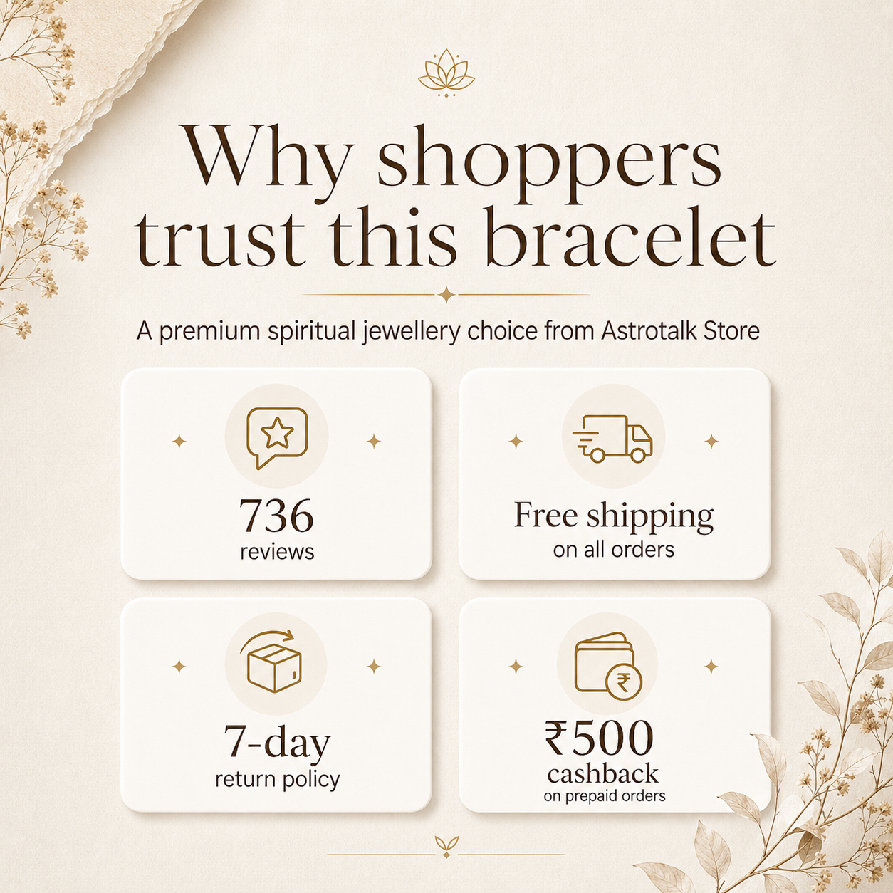 Silver Metal Dhan Yog Bracelet
