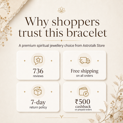 Silver Metal Dhan Yog Bracelet