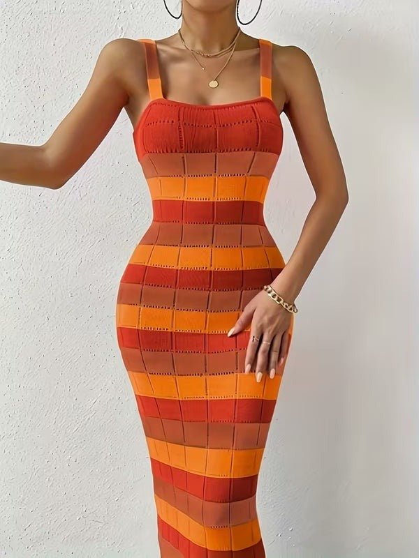 Women's Elegant Off-Shoulder Crochet Knit Maxi Dress with Flowy Ruffle Detail