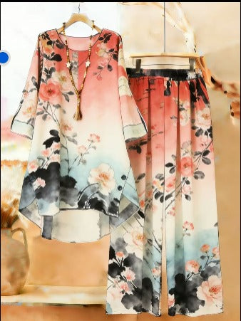 Aurelia Bloom Luxe 2-Piece Floral Co-Ord Set
