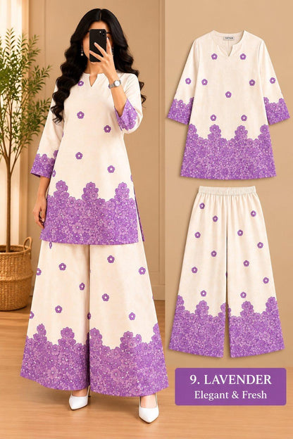 Women’s Printed Kurta Palazzo Set