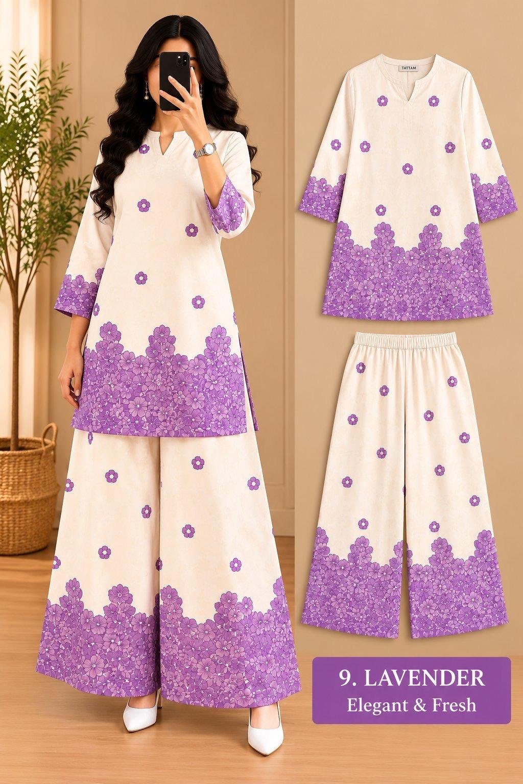 Women’s Printed Kurta Palazzo Set
