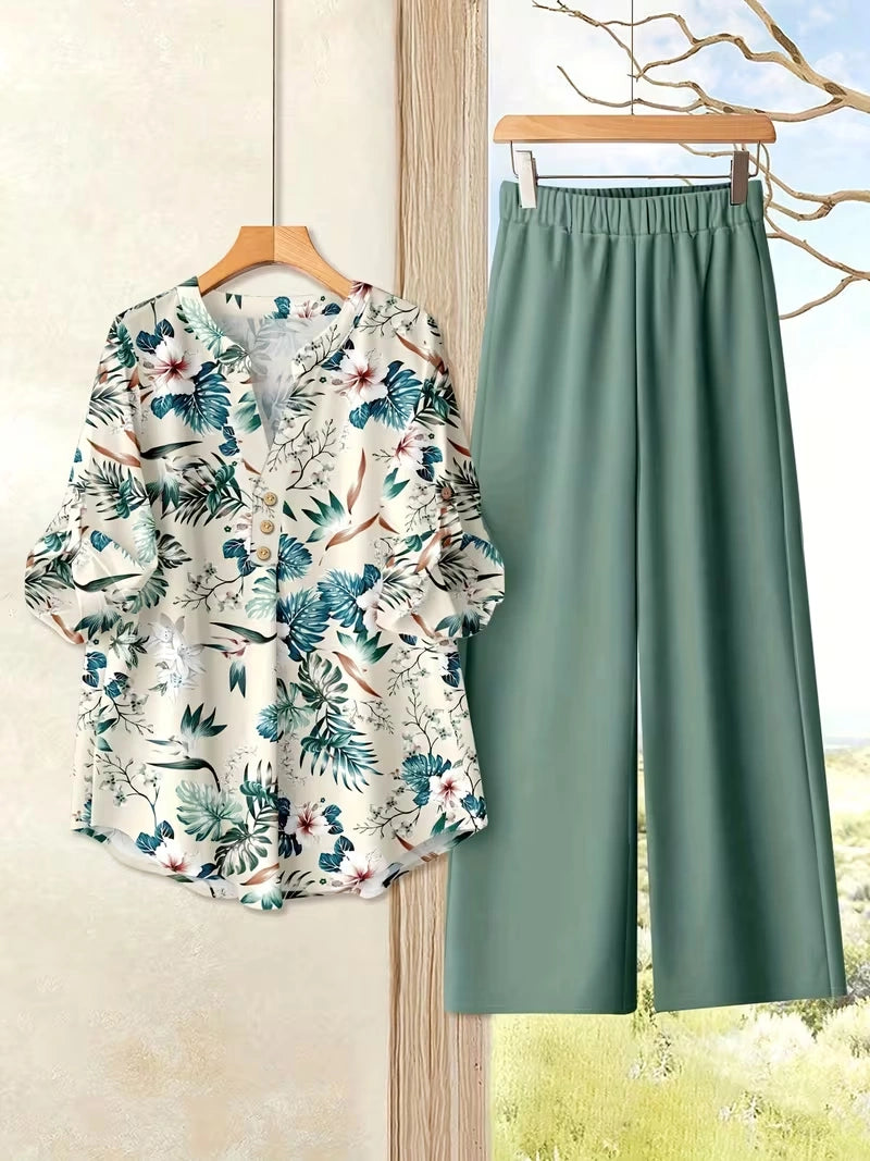 Vacation Breeze Printed Co-Ord Set for Women