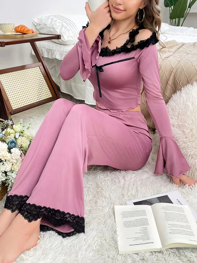 Summer Lace Bliss Lounge Set