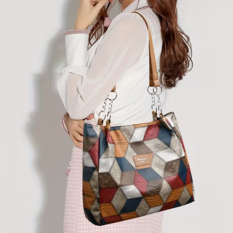 CarryEase Large Capacity Shoulder Tote Bag