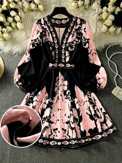 Floral Luxe Flare Dress