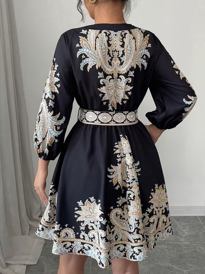Floral Luxe Flare Dress