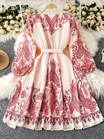 Floral Luxe Flare Dress