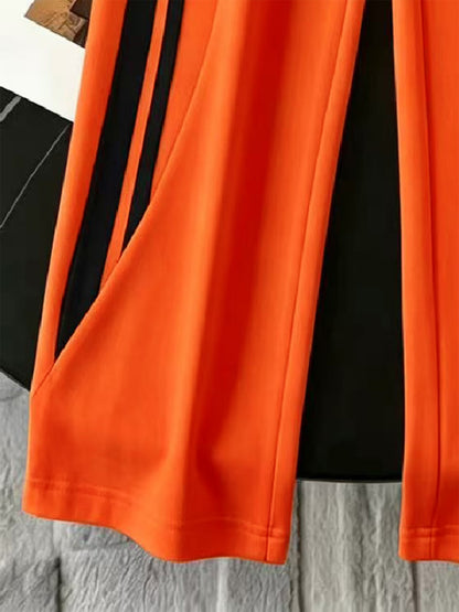 Women’s Collared Half-Zip Top & Wide-Leg Pants Co-Ord Set