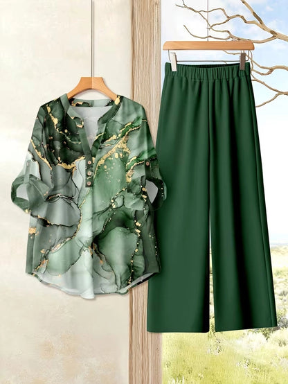 Vacation Breeze Printed Co-Ord Set for Women