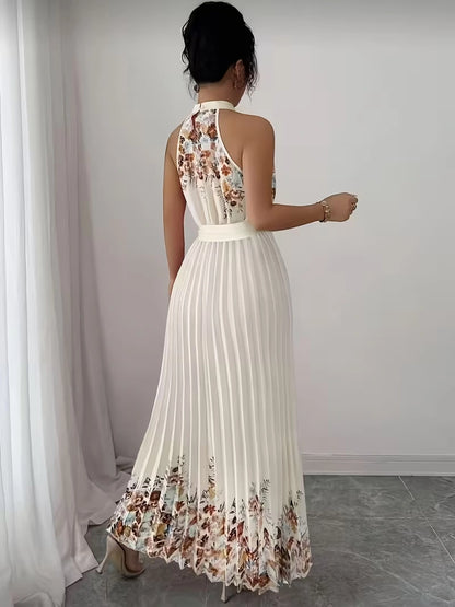 Women's Summer Floral Halter Dress
