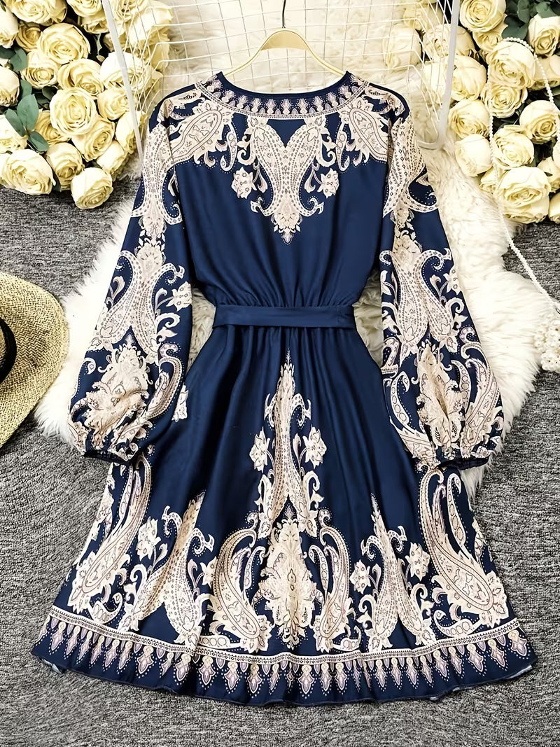 Floral Luxe Flare Dress