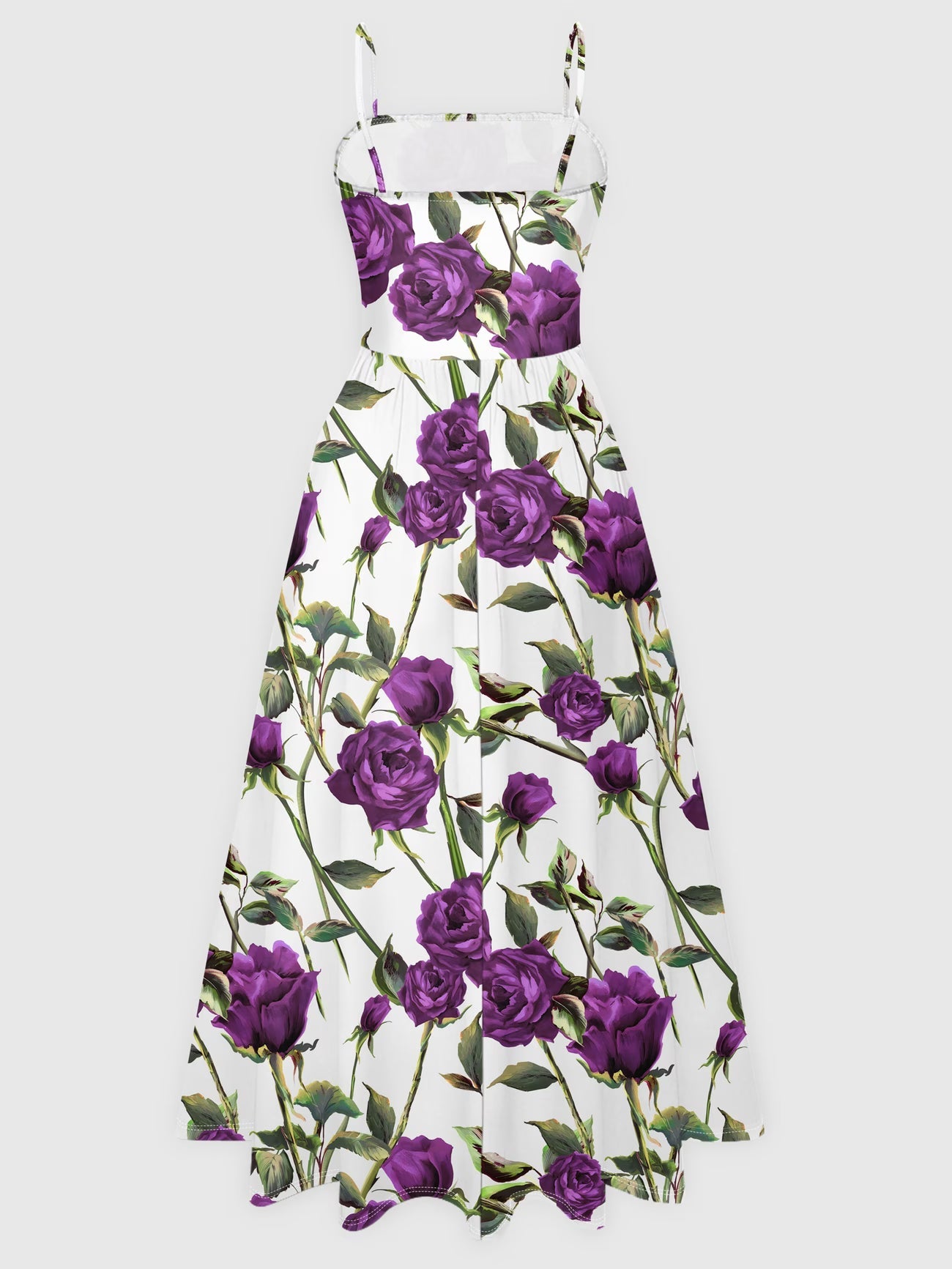 Elegant Women's Vintage Artistic Floral Print Dress Set