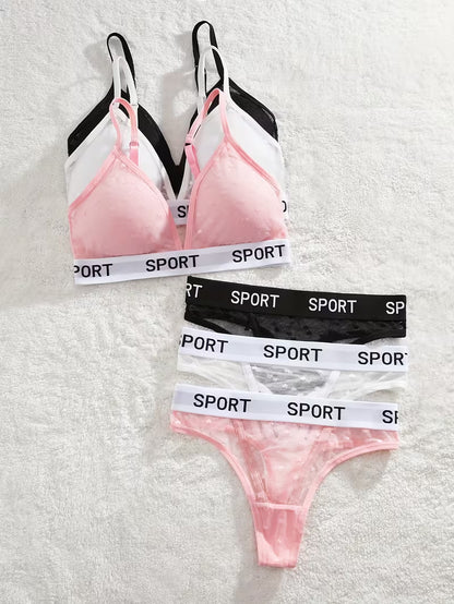 3 Sets Of Bra & Panties