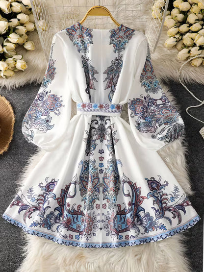 Floral Luxe Flare Dress