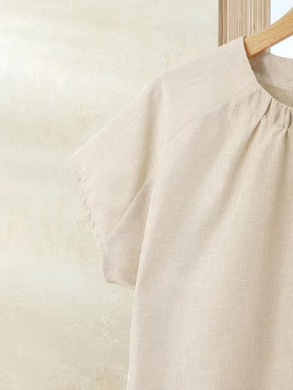 Women's Summer Casual Skirt Co-Ord Set | Solid Top & Printed Skirt 2-Piece Outfit