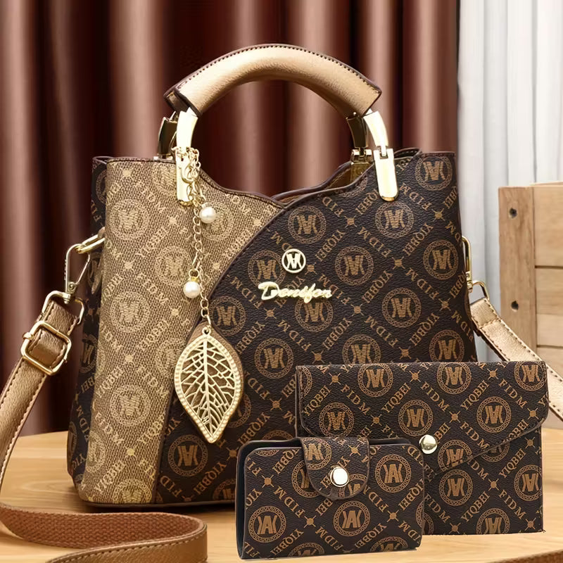 Elegant 3-Piece Mother-Daughter Bag Set