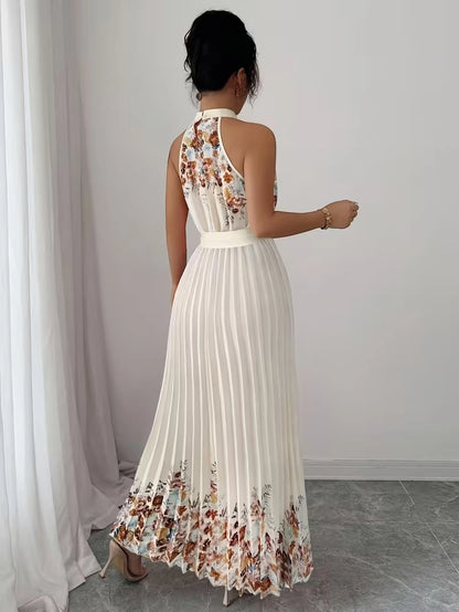 Women's Summer Floral Halter Dress