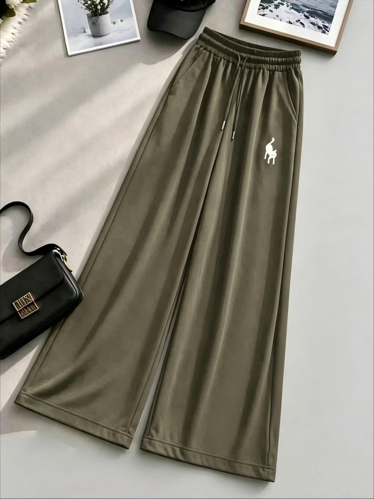 Women's Color Block Half-Zip Polo Collar Top & Jogger Pants Casual 2-Piece Co-Ord Set