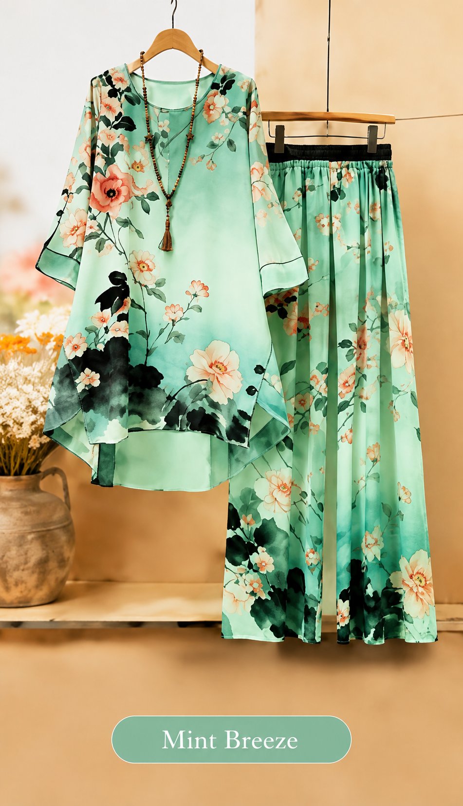 Aurelia Bloom Luxe 2-Piece Floral Co-Ord Set