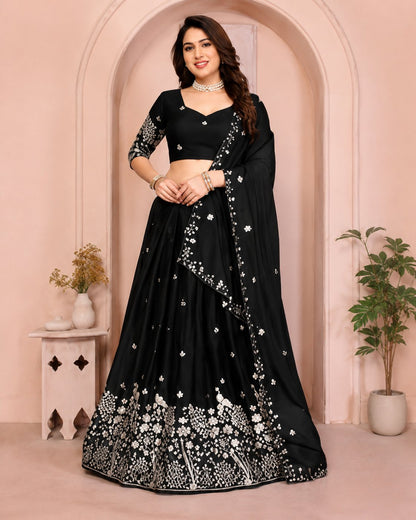 Olive Royale Embroidered Lehenga Set