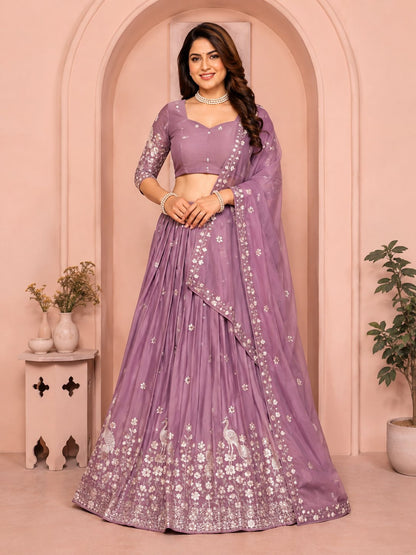 Olive Royale Embroidered Lehenga Set