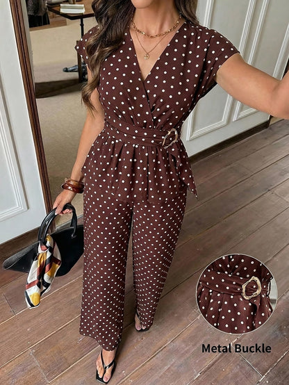 Polka Muse Chic 2-Piece Summer Co-Ord Set