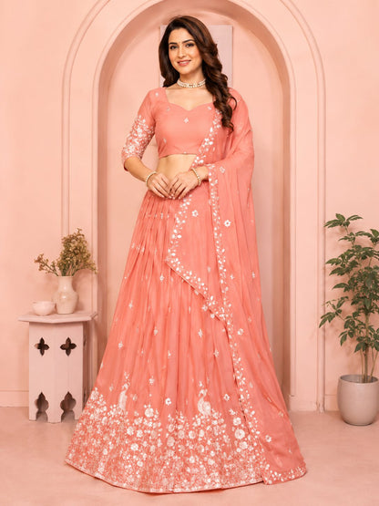 Olive Royale Embroidered Lehenga Set