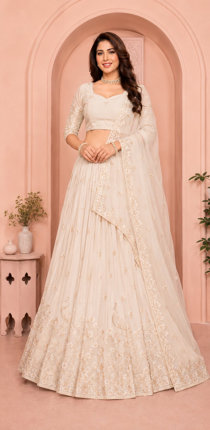 Olive Royale Embroidered Lehenga Set