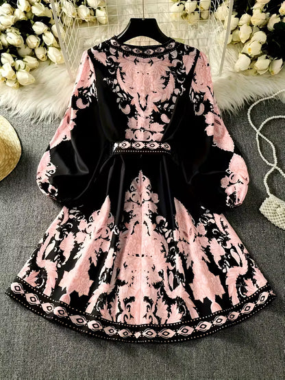 Floral Luxe Flare Dress