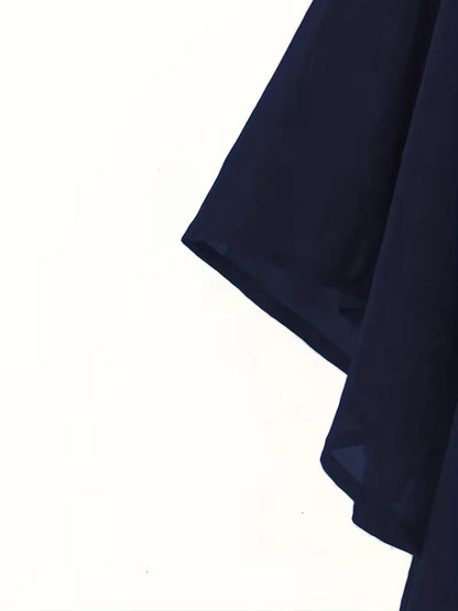 Chiffon Co-Ord Set – Batwing Sleeve Loose Top & Wide-Leg Pants (2-Piece)