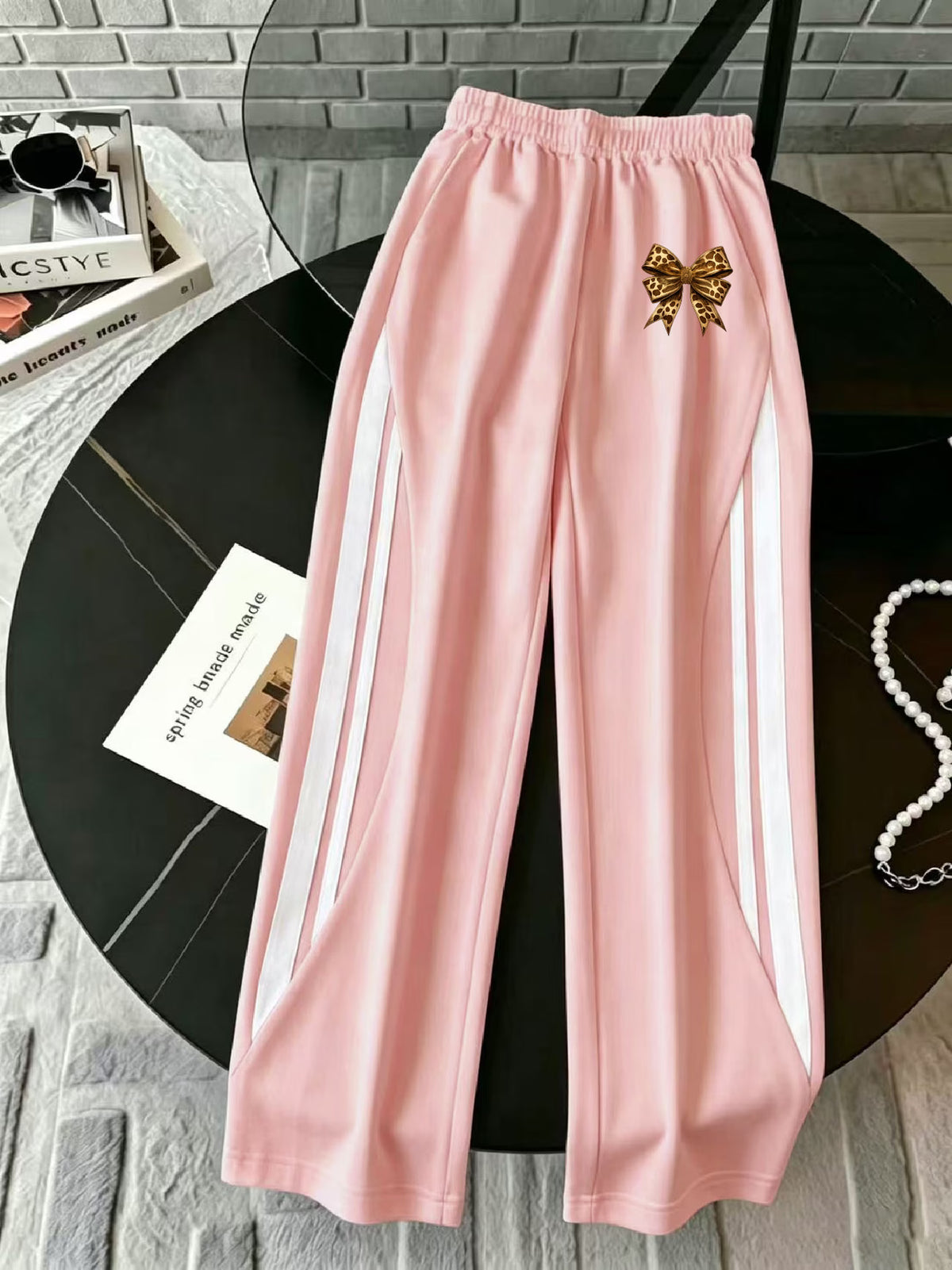 Women’s Collared Half-Zip Top & Wide-Leg Pants Co-Ord Set