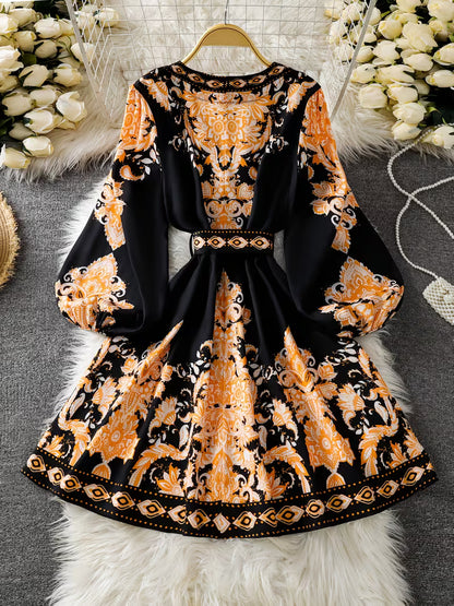 Floral Luxe Flare Dress