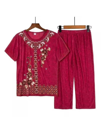 Graceful Summer T-Shirt & Pants Set