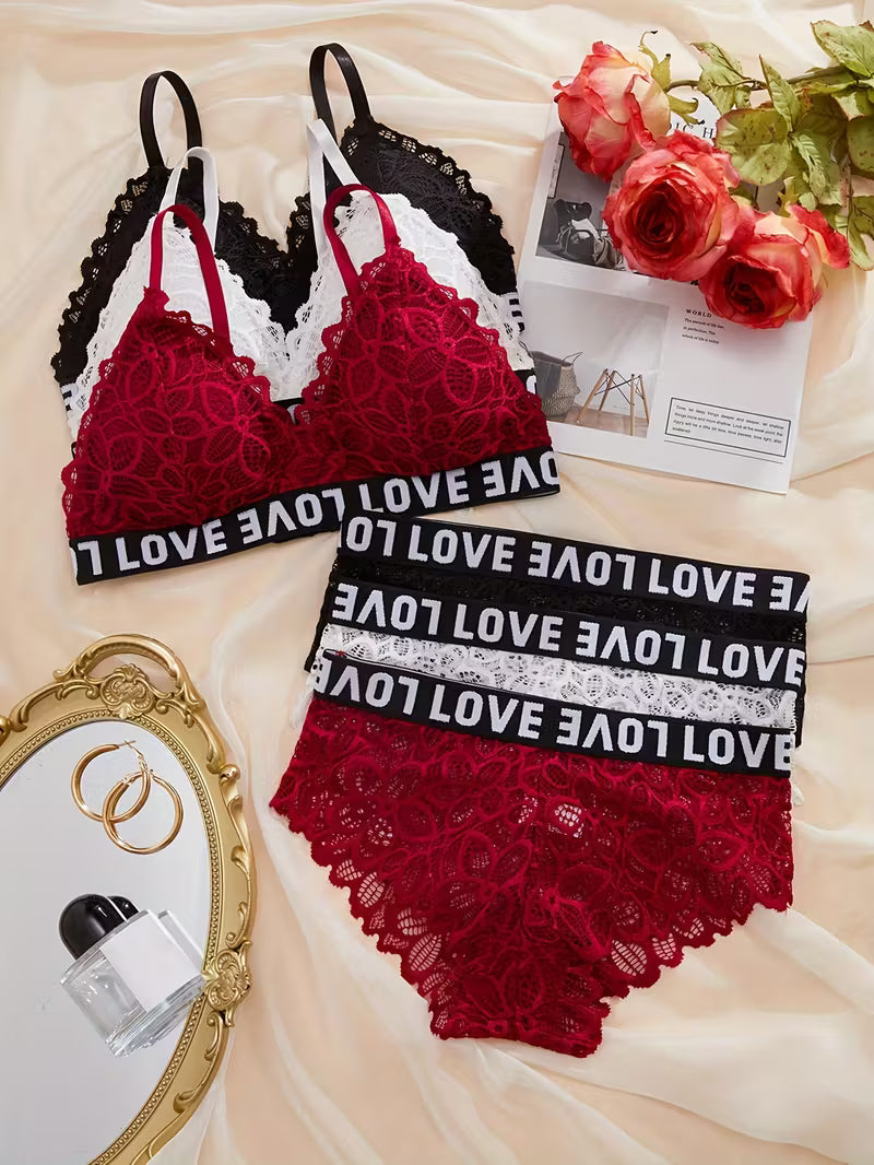 3 Sets Of Bra & Panties