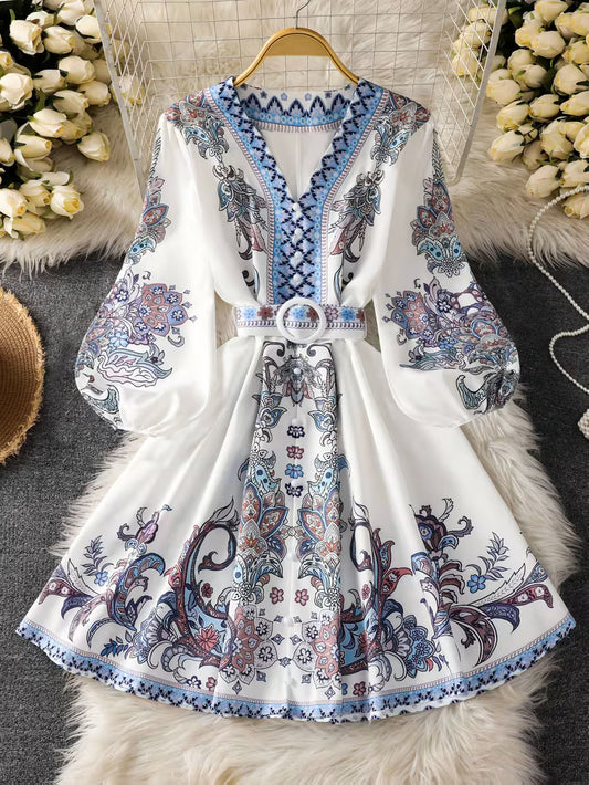 Floral Luxe Flare Dress