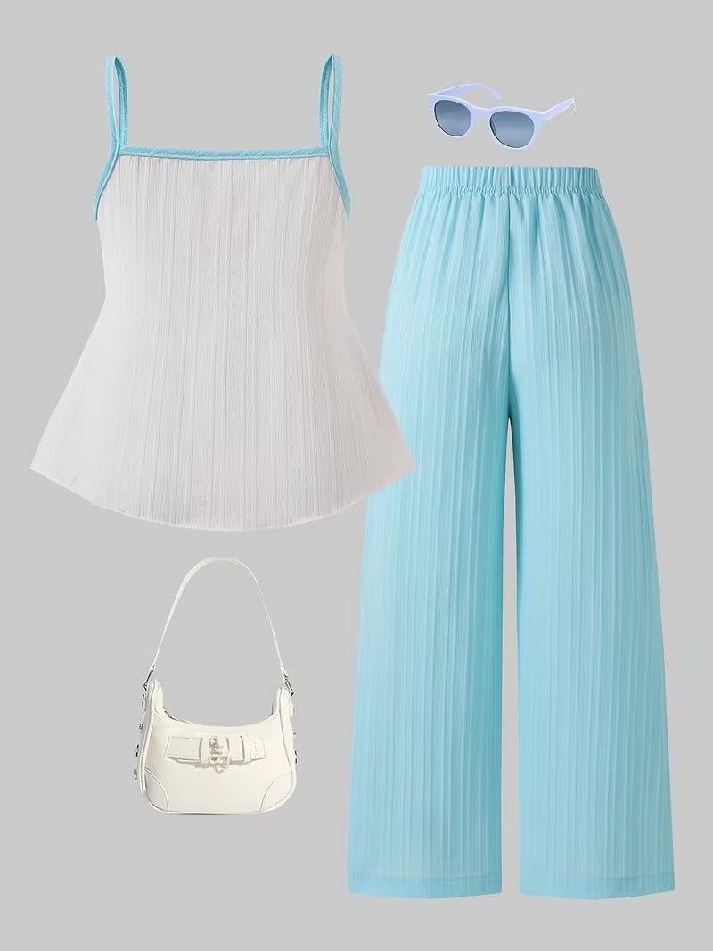 Trendy Girls Bow Tie Co-Ord Set