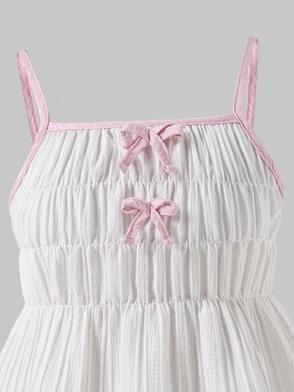 Trendy Girls Bow Tie Co-Ord Set