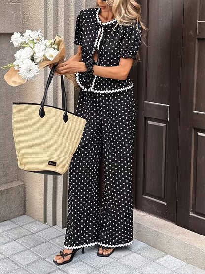 Women's Chic Striped Lounge Co-Ord Set with Slit Vest & Pants