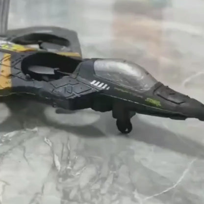 Rechargeable RC Drone Plane with Altitude Hold & 360° Stunts – Remote Control Flying Toy with LED Lights (Random Color)